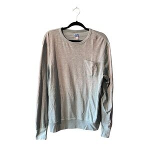 J. Crew Knit Goods Cotton Men's Aqua Crewneck Lightweight Sweatshirt